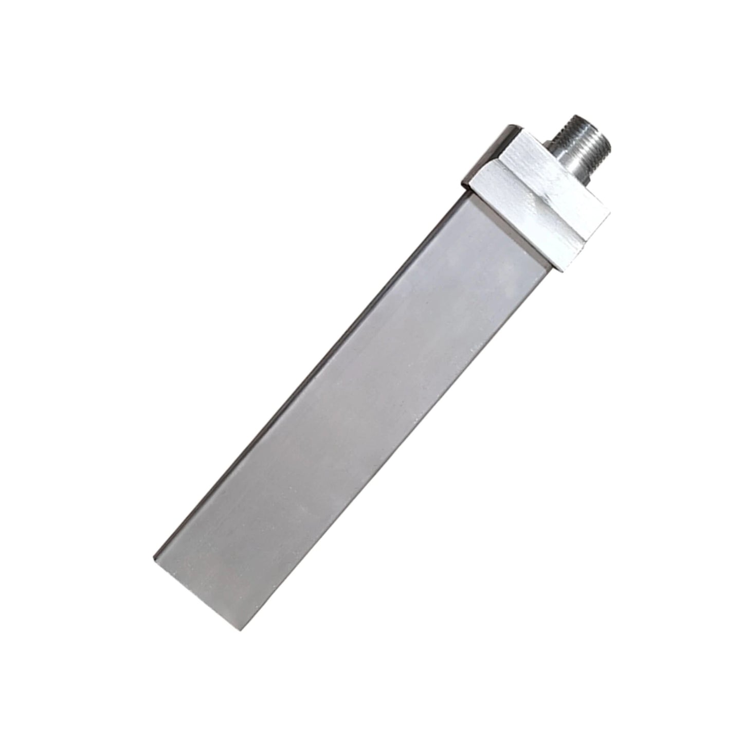 Durable aluminum wide flat nozzle compatible with dry ice blasting machines