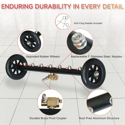 20inch Dual Handle Surface Cleaner for Easy Power Washing